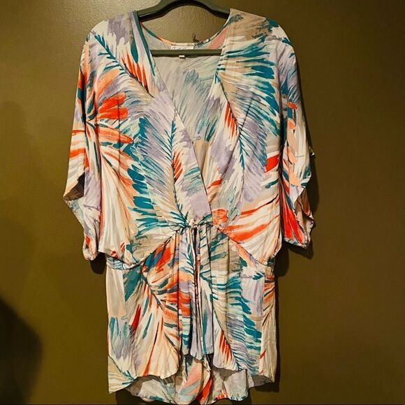 On The Road Tropical Romper Size Large Hawaiian - Picture 2 of 10